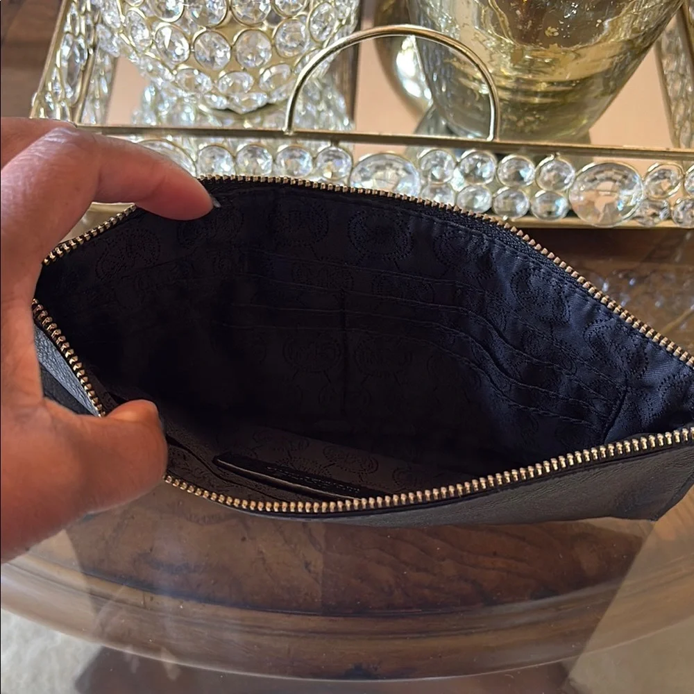 Michael Kors Black and Gold Clutch - Picture 3 of 3